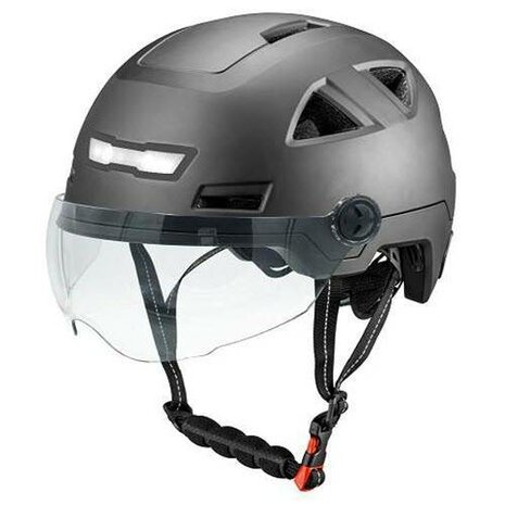 Vito E-Light helmet with visor matt black for E-bike / Speed Pedelec