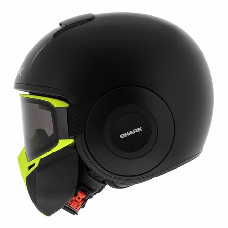 Shark Street Drak matt black yellow - Size XS - Special Edition free Anthracite Mask