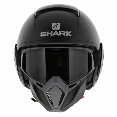 Shark Street Drak matt black anthracite - Special Edition free Neon Yellow Mask