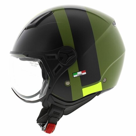 Vito Moda helmet matt green black