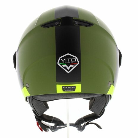 Vito Moda helmet matt green black