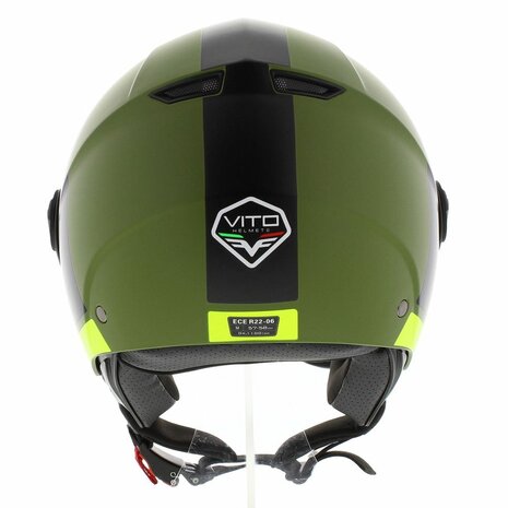 Vito Moda helmet matt green black - Size M