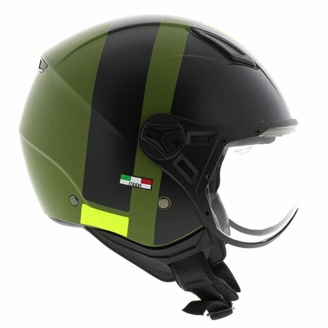 Vito Moda helmet matt green black