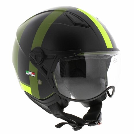 Vito Moda helmet matt green black