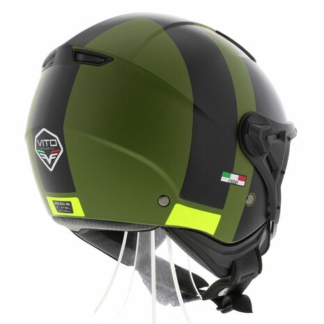 Vito Moda helmet matt green black - Size M