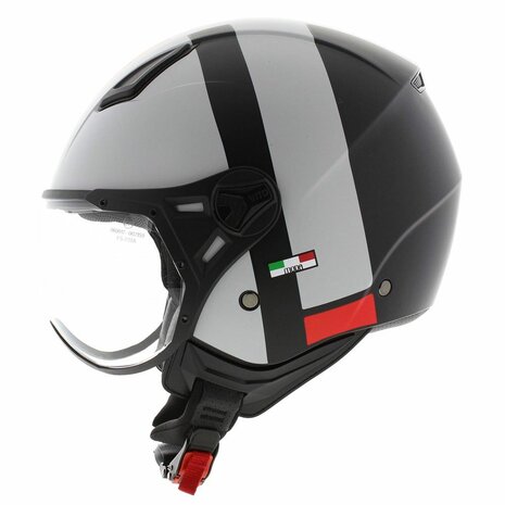 Vito Moda helmet white black matt