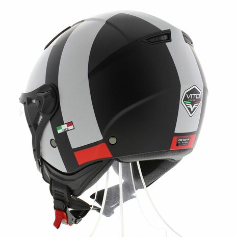 Vito Moda helmet white black matt