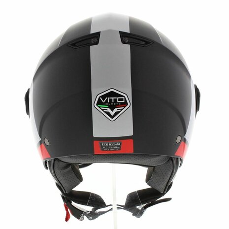 Vito Moda helmet white black matt