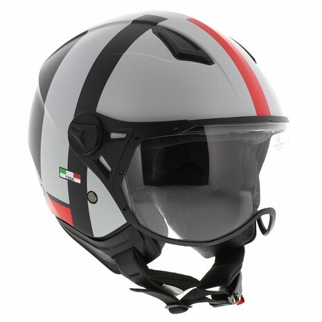 Vito Moda helmet white black matt