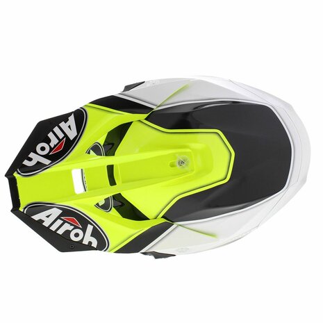 Airoh Twist 2.0 Motocross Helmet Shaken Gloss Yellow White Black