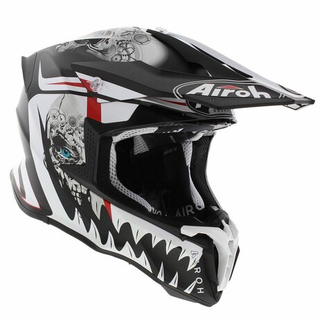 Airoh Motocross Helmet Twist 2.0 Mask Matt White Black Red