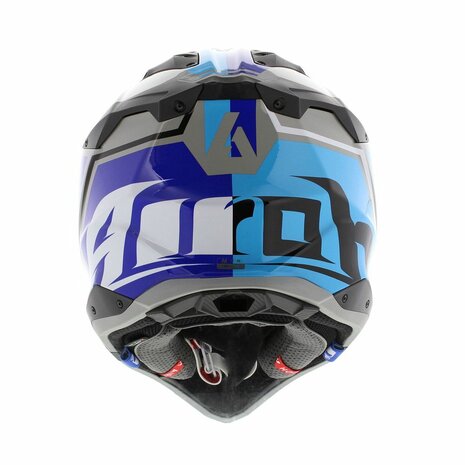 Airoh Helmet Aviator 3 AMS&sup2; League gloss blue grey - Size S