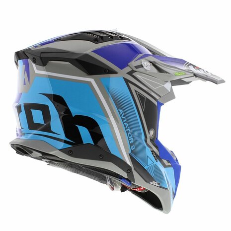 Airoh Helmet Aviator 3 AMS&sup2; League gloss blue grey - Size S
