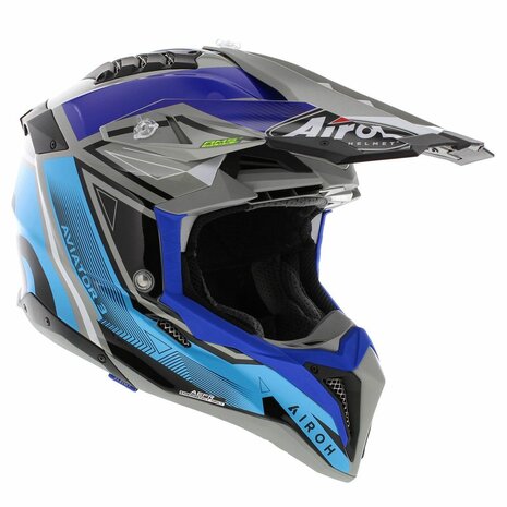 Airoh Helmet Aviator 3 AMS&sup2; League gloss blue grey - Size S