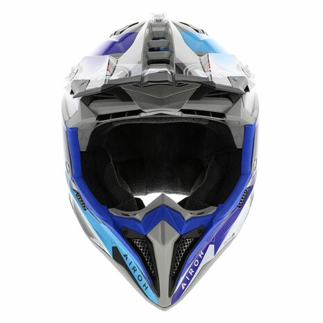 Airoh Helmet Aviator 3 AMS&sup2; League gloss blue grey - Size S