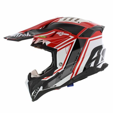 Airoh Helmet Aviator 3 AMS&sup2; League gloss red white black