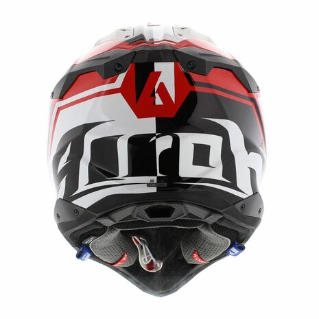 Airoh Helmet Aviator 3 AMS&sup2; League gloss red white black - Size L