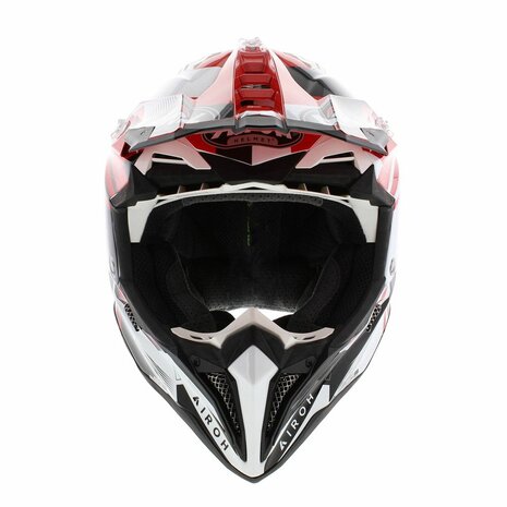 Airoh Helmet Aviator 3 AMS&sup2; League gloss red white black - Size L