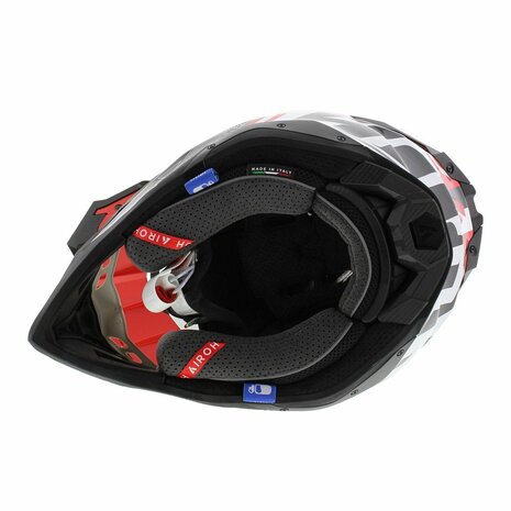 Airoh Helmet Aviator 3 AMS&sup2; League gloss red white black - Size L