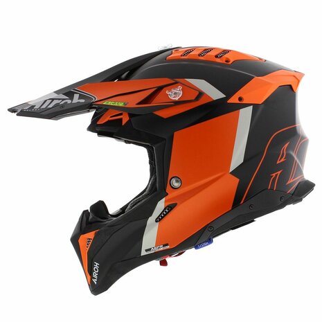 Airoh Helmet Aviator 3 AMS&sup2; Glory matt black orange