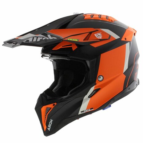 Airoh Helmet Aviator 3 AMS&sup2; Glory matt black orange