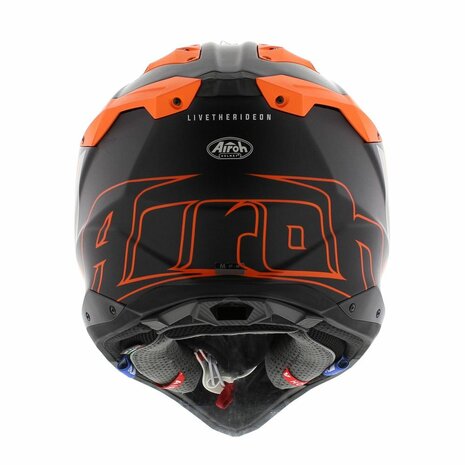 Airoh Helmet Aviator 3 AMS Glory matt black orange Helmetdiscounter