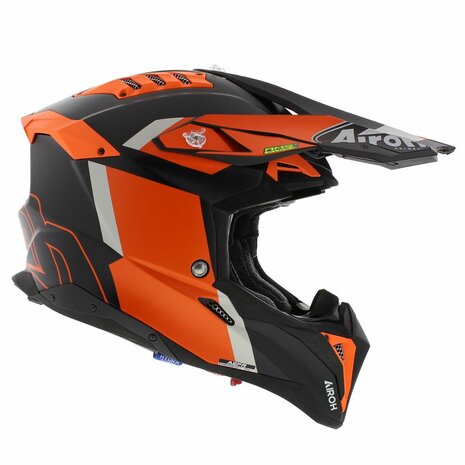 Airoh Helmet Aviator 3 AMS&sup2; Glory matt black orange