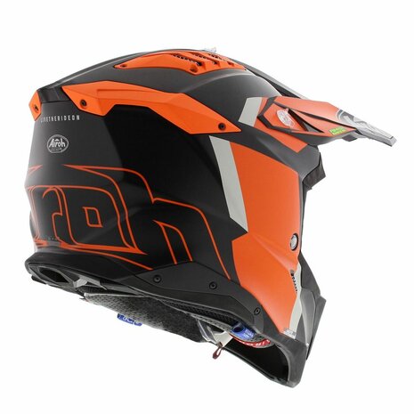 Airoh Helmet Aviator 3 AMS&sup2; Glory matt black orange