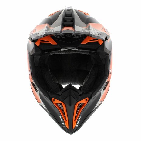 Airoh Helmet Aviator 3 AMS&sup2; Glory matt black orange