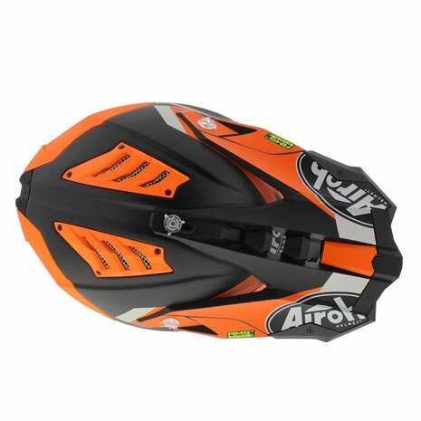 Airoh Helmet Aviator 3 AMS&sup2; Glory matt black orange