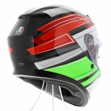 AGV K3 helmet Wing gloss black Italy Helmetdiscounter