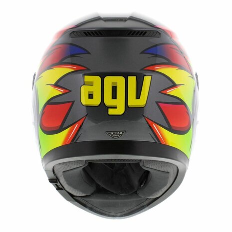 AGV K3 helmet Birdy 2.0 grey red yellow