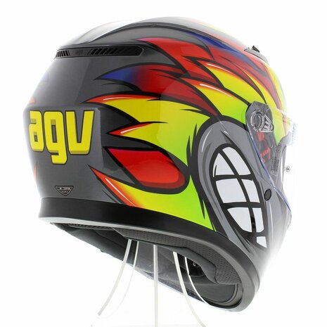 AGV K3 helmet Birdy 2.0 grey red yellow