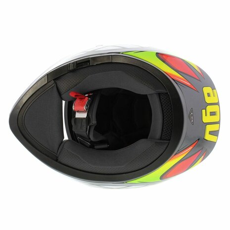 AGV K3 helmet Birdy 2.0 grey red yellow