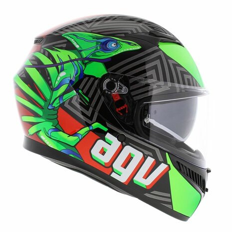 AGV K3 helmet Kameleon black red green Kamaleon