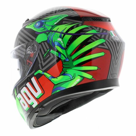 AGV K3 helmet Kameleon black red green Kamaleon