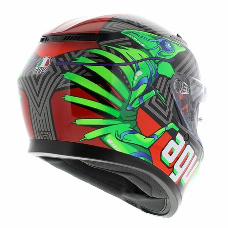 AGV K3 helmet Kameleon black red green Kamaleon