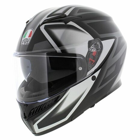 AGV K3 helmet Compound matt black grey - Helmetdiscounter
