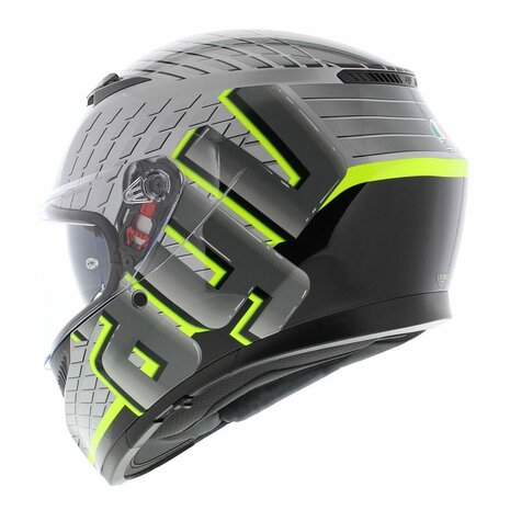 AGV K3 helmet Fortify grey black fluo yellow