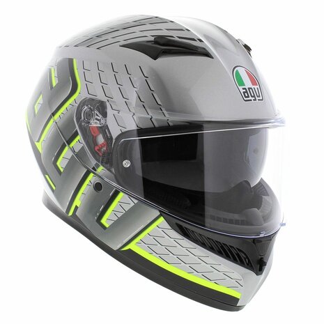 AGV K3 helmet Fortify grey black fluo yellow