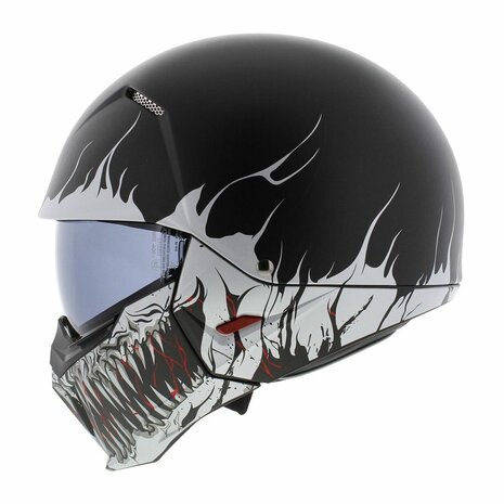 HJC I20 Streetfighter helm - Scraw black white - Size S