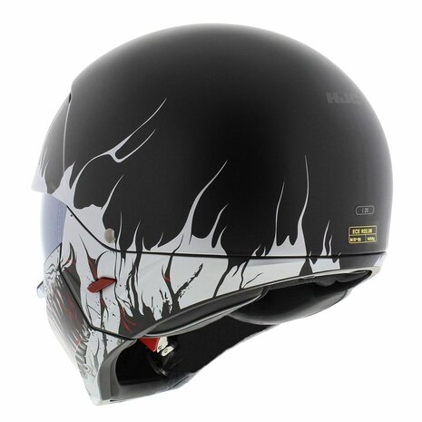 HJC I20 Streetfighter helm - Scraw black white