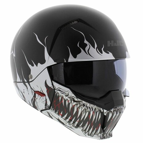 HJC I20 Streetfighter helm - Scraw black white