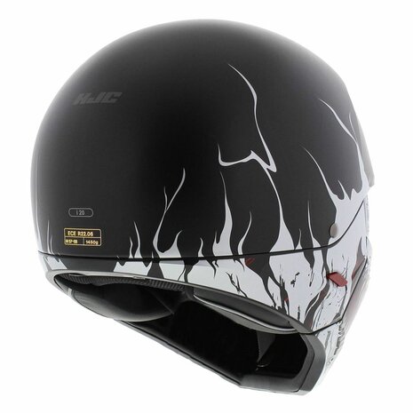 HJC I20 Streetfighter helm - Scraw black white - Size S