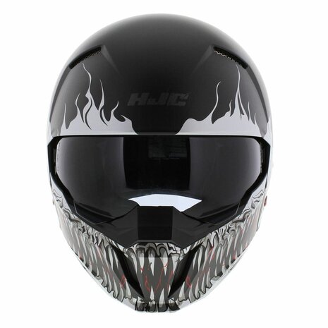 HJC I20 Streetfighter helm - Scraw black white - Size S