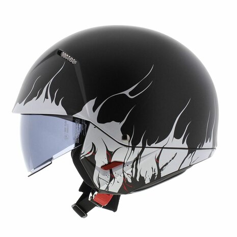 HJC I20 Streetfighter helm - Scraw black white - Size S