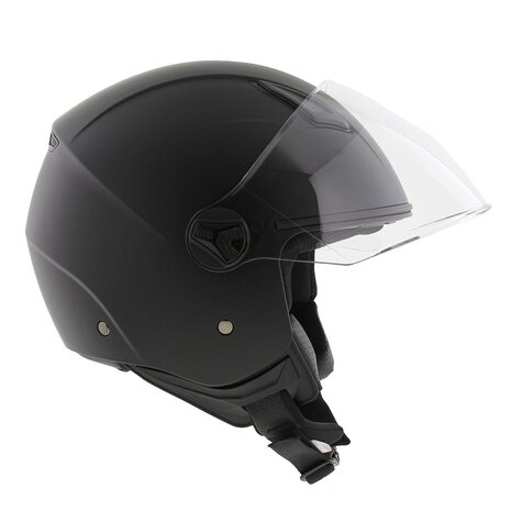 Vito Moda helmet matt black Notte long visor
