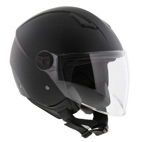 Vito Moda helmet matt black Notte long visor