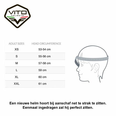 Vito Moda helmet matt black Notte long visor