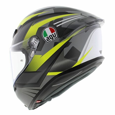 AGV K6 S Excite Helmet matt camo yellow fluo